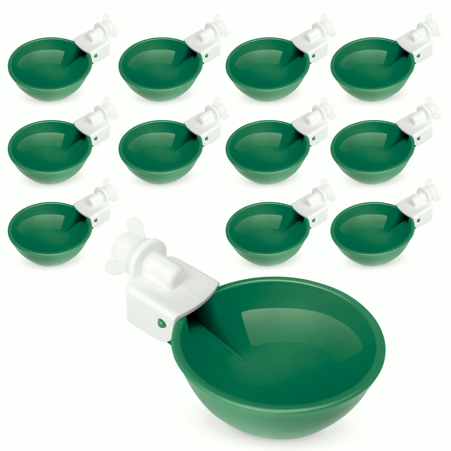 Hen's Choice™ - Large Automatic Chicken Waterer Cups, Poultry Water Kit
