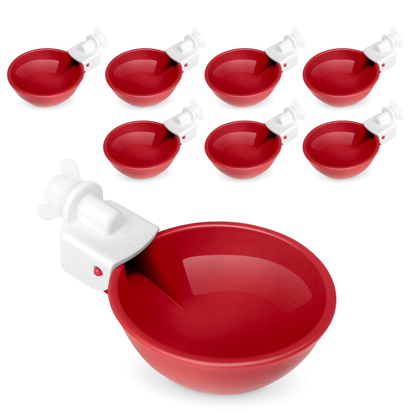 Hen's Choice™ - Large Automatic Chicken Waterer Cups, Poultry Water Kit