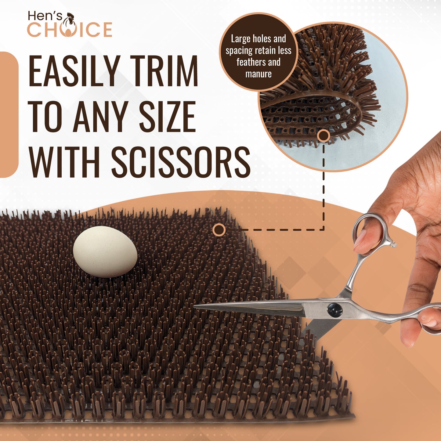 Hen's Choice™ - NestTurf Custom Size Washable Chicken Nesting Box Pads