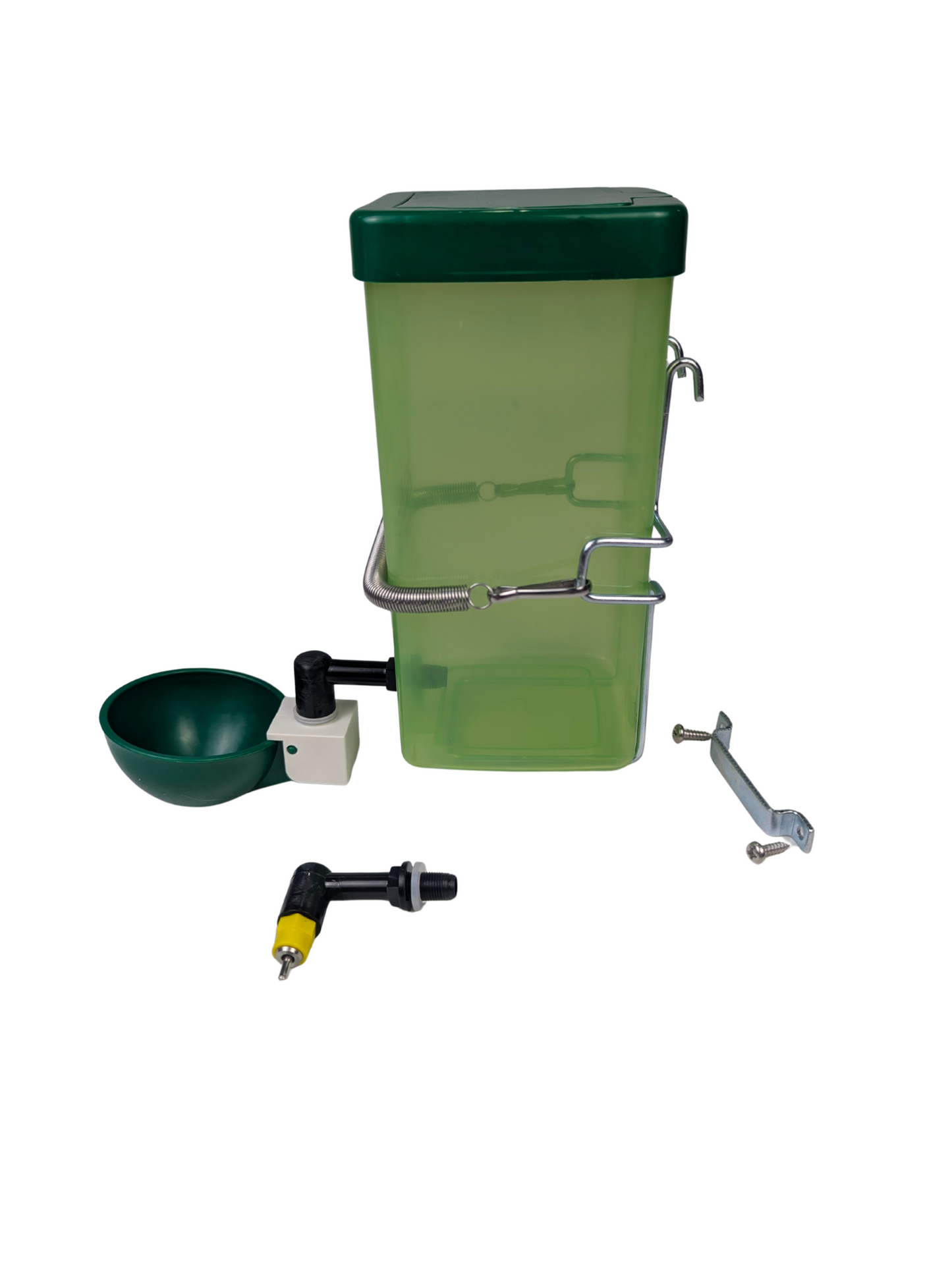 1L (32 oz) Drinker W/Cup, Nipple, & Wire Bracket For Poultry & Small Animals