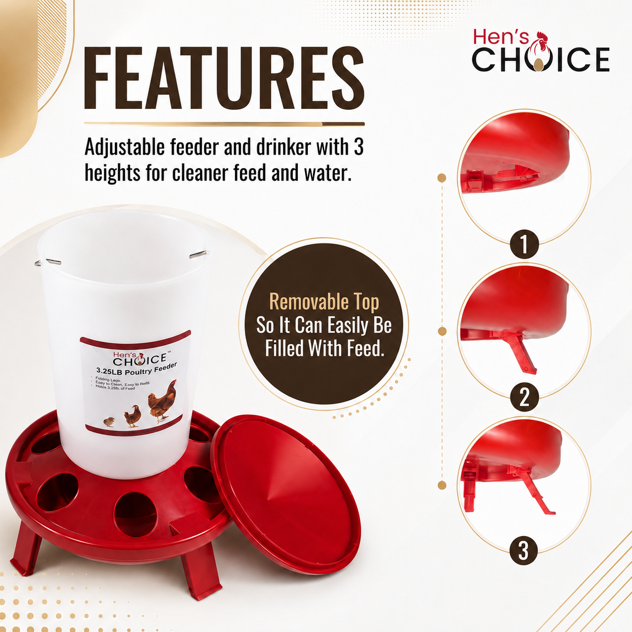 Hen's Choice™ - 3.25 lb Chick Feeder and 1.5 L Drinker Set