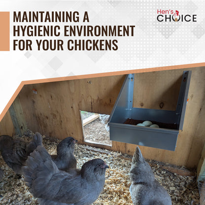 Hen's Choice™ - Single Chicken Nest Box | Galvanized Metal