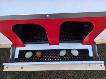 Hen's Choice™ - Roll Out Chicken Nest Box | Roll Away Chicken Nesting Box | 2 Compartment 21"