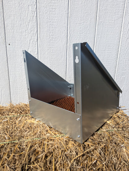 Hen's Choice™ - Single Chicken Nest Box | Galvanized Metal