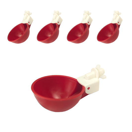 Hen's Choice™ - Large Automatic Chicken Waterer Cups, Poultry Water Kit